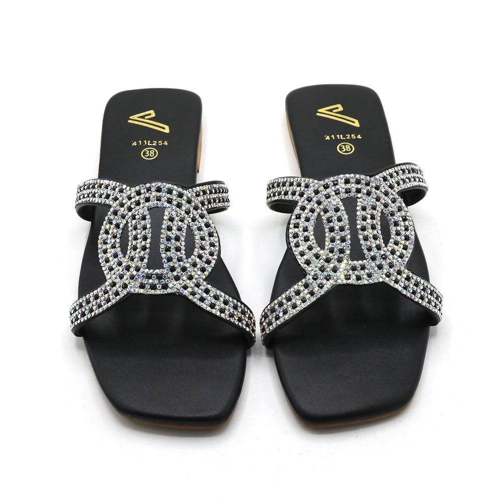 Women's Slipper - Black, Women Slippers, Chase Value, Chase Value