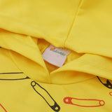 Girls Full Sleeves Hoodie T-Shirt - Yellow, Girls Hoodies & Sweat Shirts, Chase Value, Chase Value