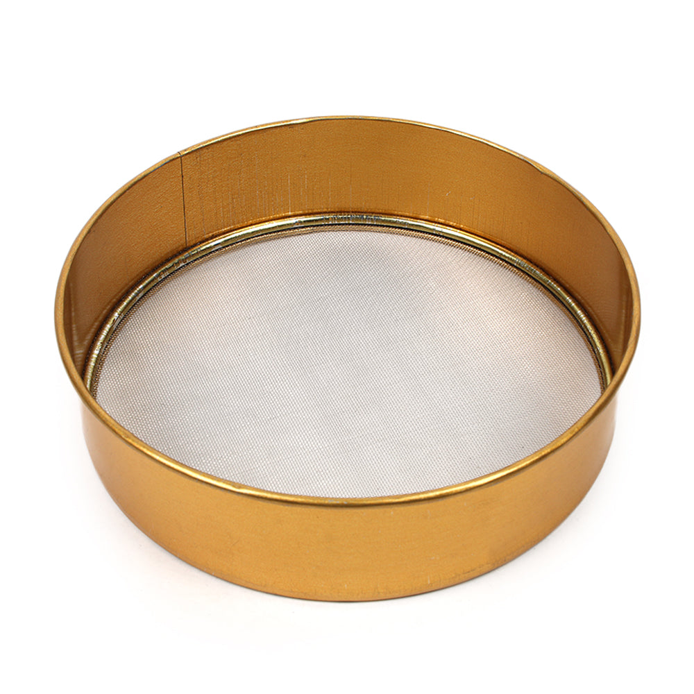 Stainless Steel Flour Strainer - Golden, Strainer, Chase Value, Chase Value