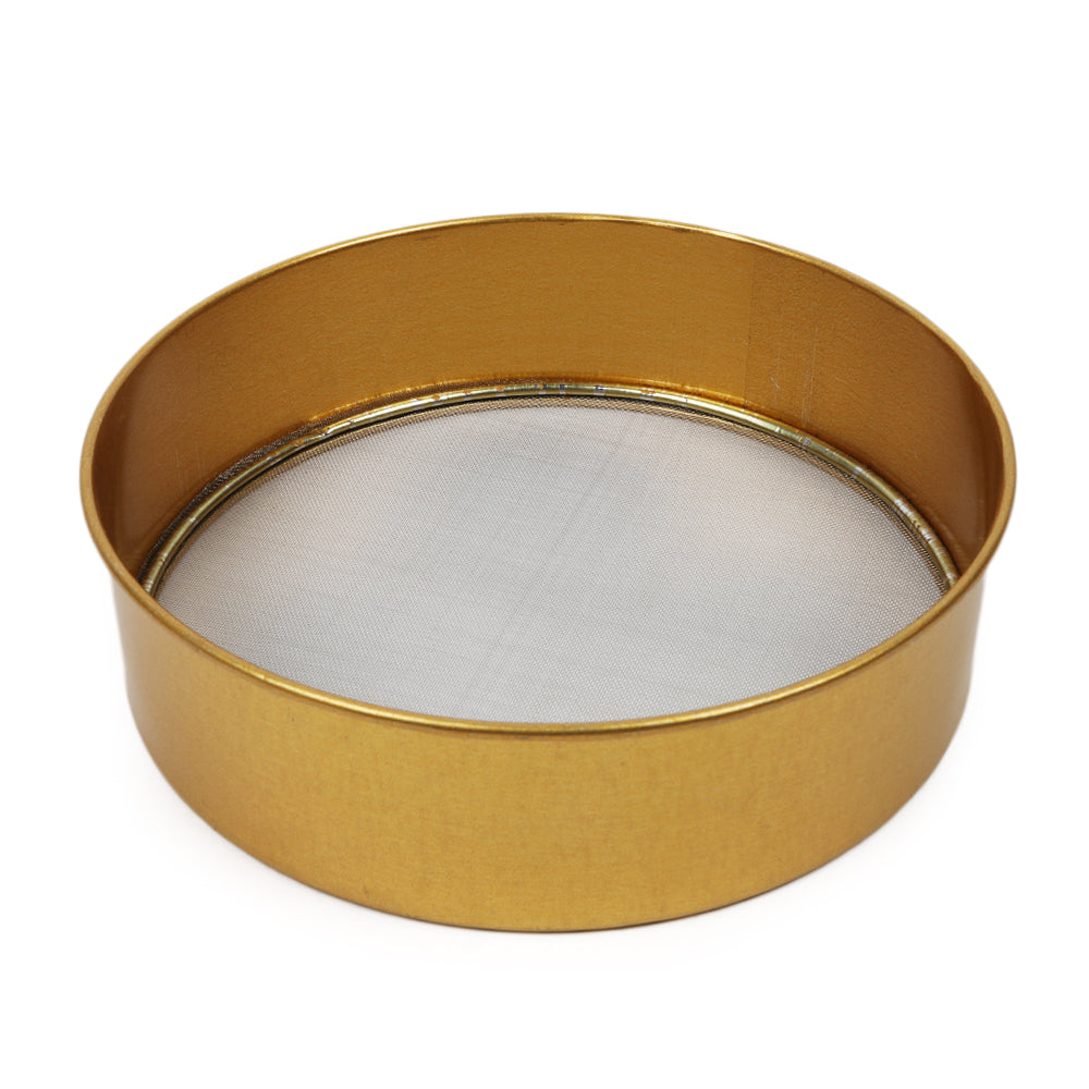 Stainless Steel Flour Strainer - Golden, Strainer, Chase Value, Chase Value