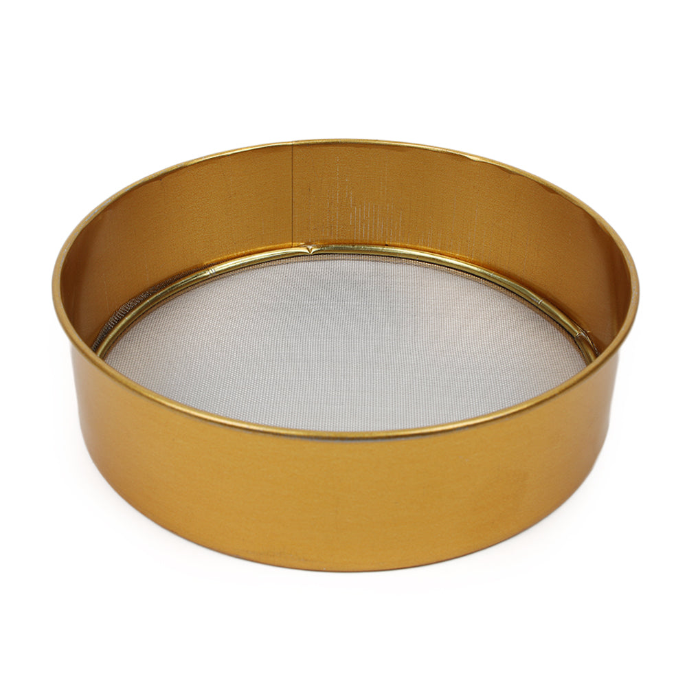 Stainless Steel Flour Strainer - Golden, Strainer, Chase Value, Chase Value