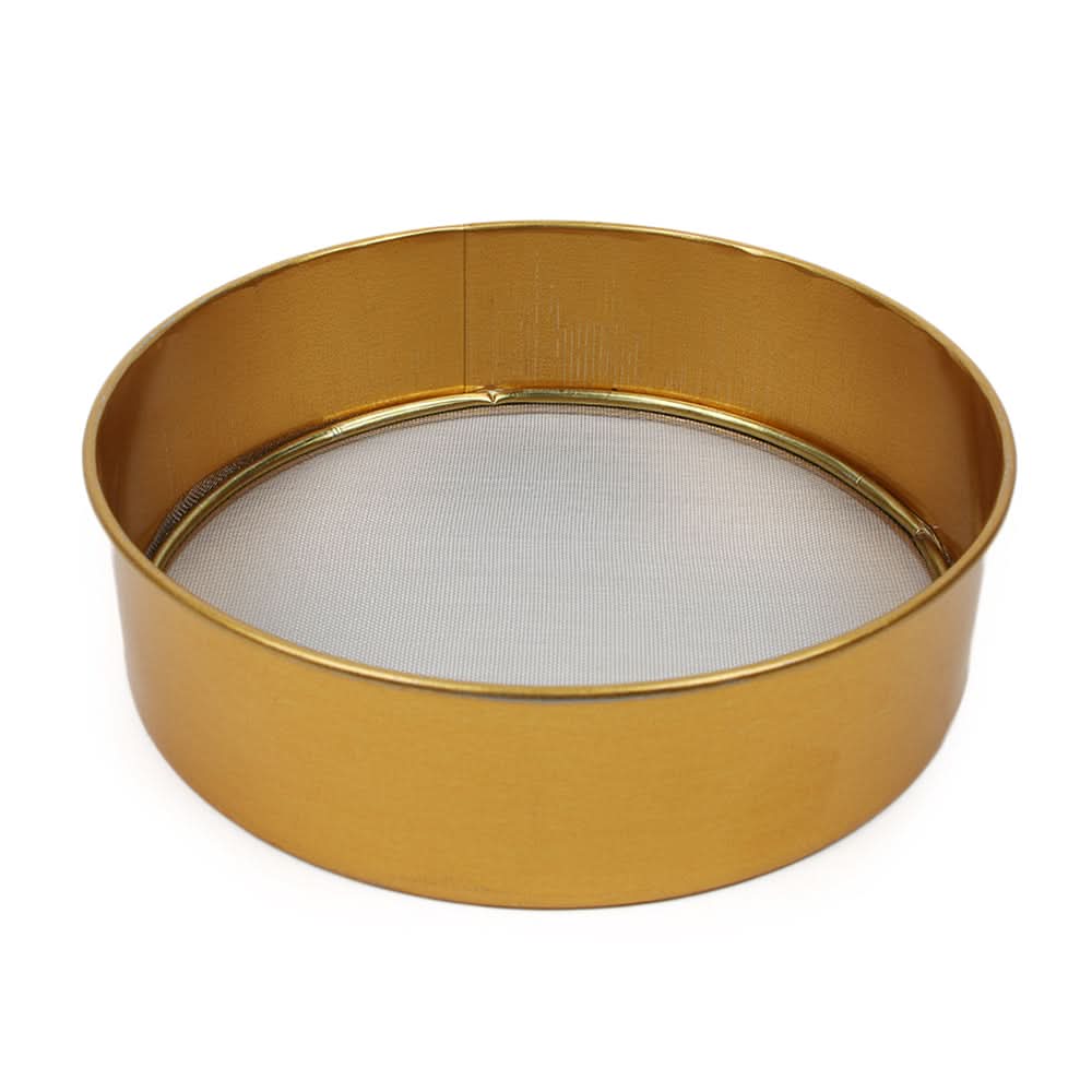 Stainless Steel Flour Strainer - Golden, Strainer, Chase Value, Chase Value