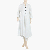 Women's Printed Stitched Kurti - White, Women Ready Kurtis, Chase Value, Chase Value