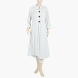 Women's Printed Stitched Kurti - White, Women Ready Kurtis, Chase Value, Chase Value