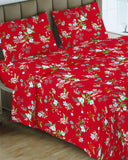 Valuables Crystal Collection Double Bedsheet 90x96- 3 Pcs