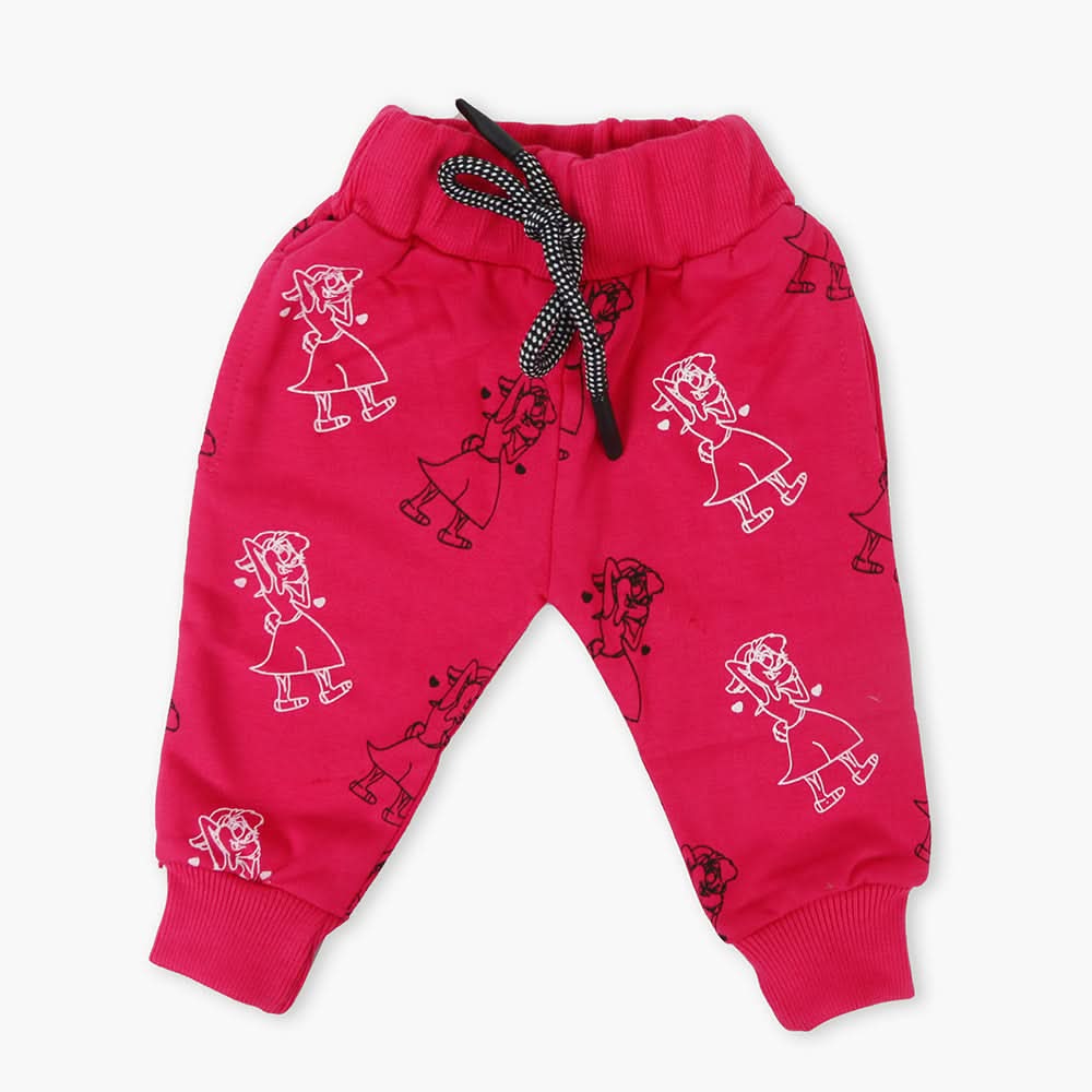 Newborn Girls Trouser - Dark Pink, Newborn Girls Shorts Skirts & Pants, Chase Value, Chase Value