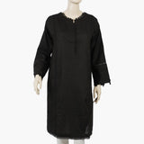 Women's Stitched Kurti - Black, Women Ready Kurtis, Chase Value, Chase Value