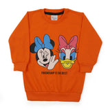 Girls Full Sleeves Sweat Shirt - Orange, Girls Hoodies & Sweat Shirts, Chase Value, Chase Value