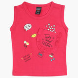Girls Sando T-Shirt - Dark Pink, Girls T-Shirts, Chase Value, Chase Value