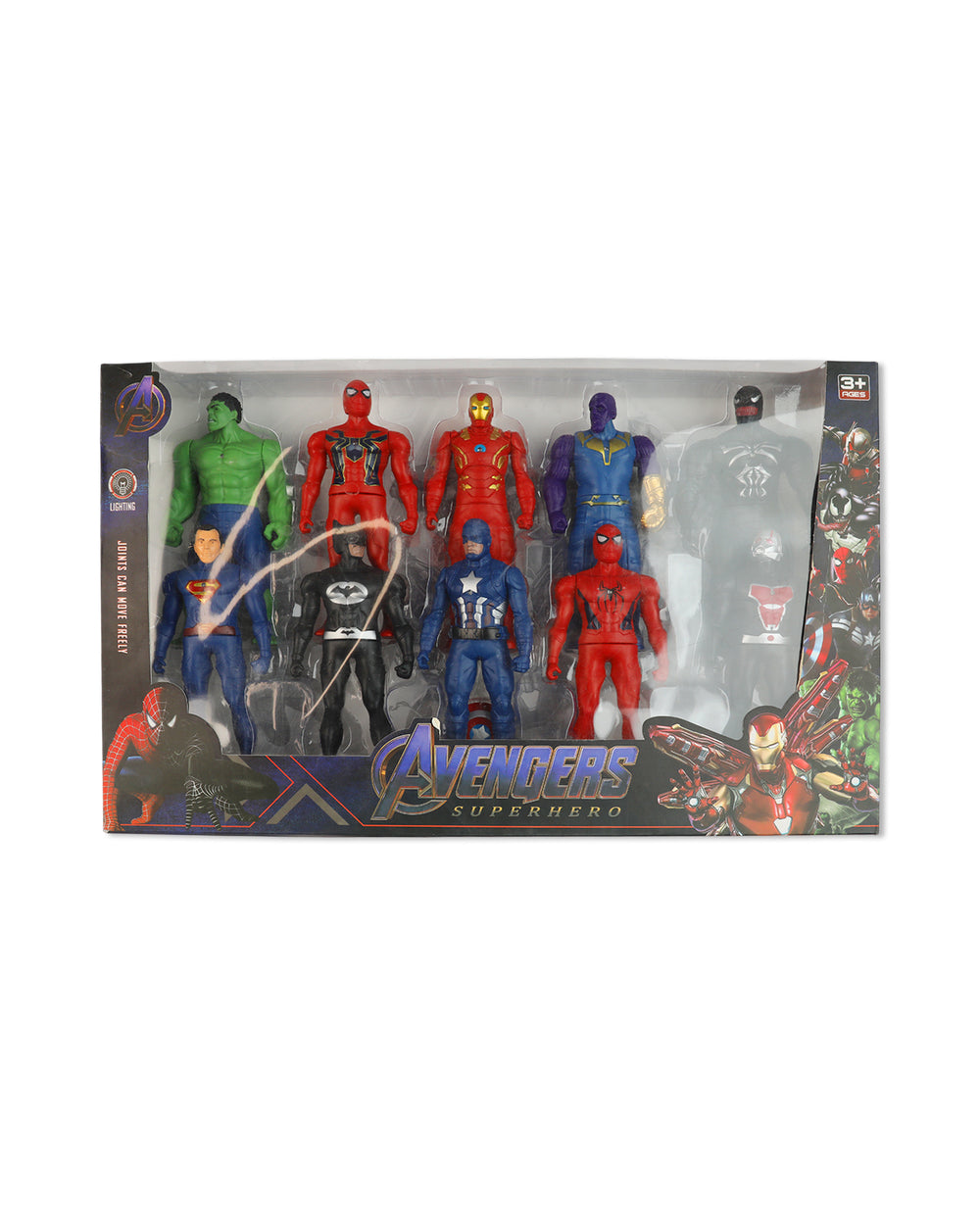 Avengers with Light 10pcs Set, Action Figures, Chase Value, Chase Value