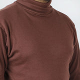 Men's High Neck - Dark Brown, Men's Sweater & Sweat Shirts, Chase Value, Chase Value