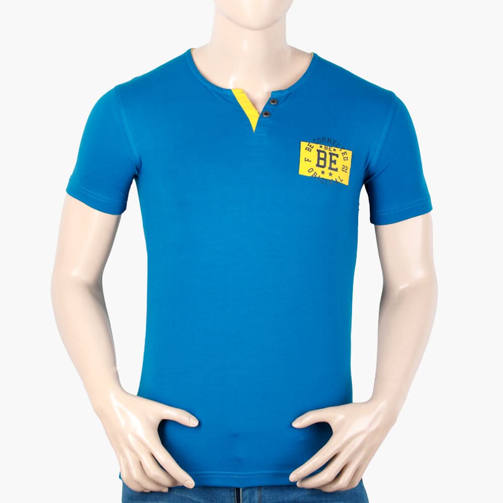 Men's Half Sleeves T-Shirt - Blue, Men's T-Shirts & Polos, Chase Value, Chase Value