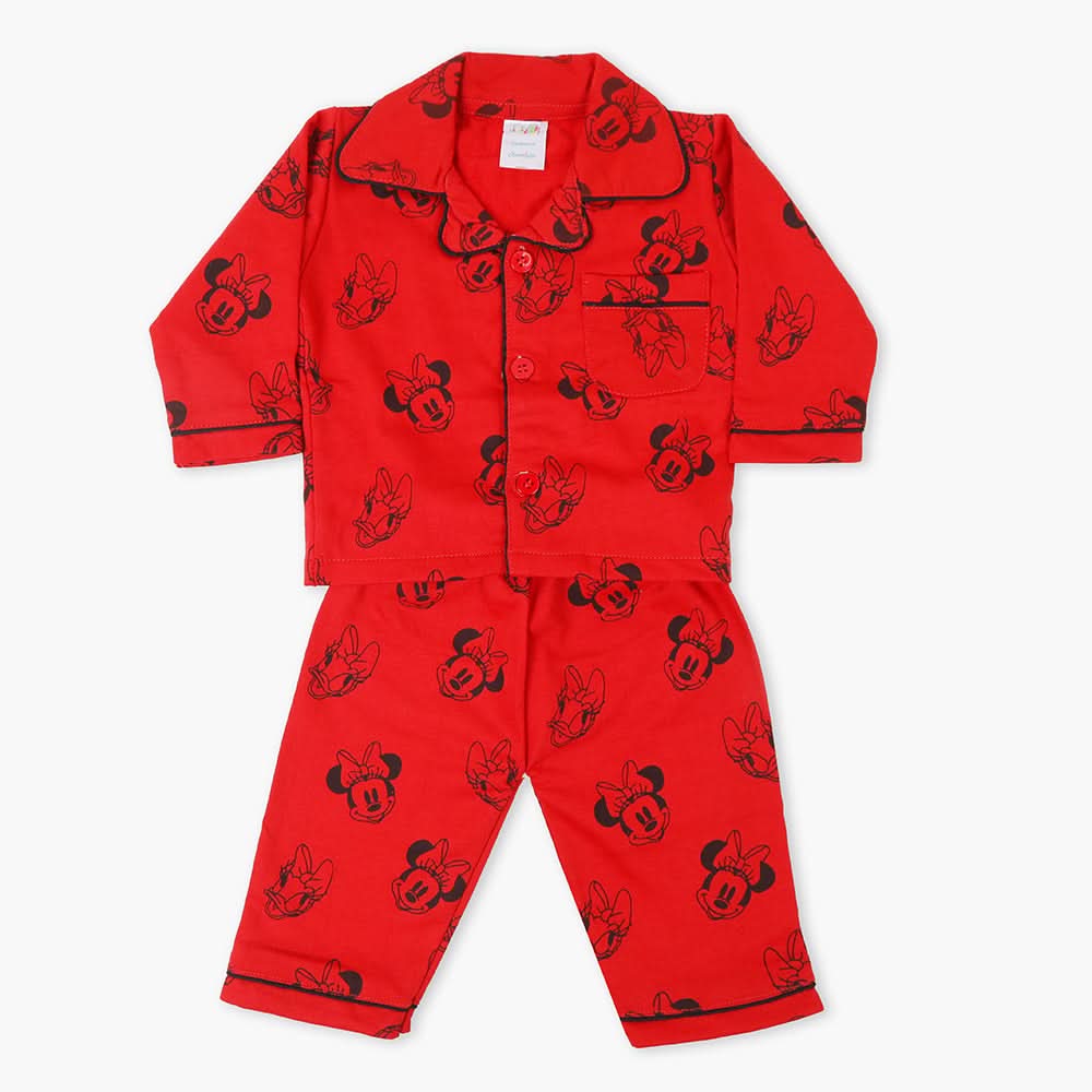 Newborn Girls Night Suit - Red, Newborn Girls Sets & Suits, Chase Value, Chase Value