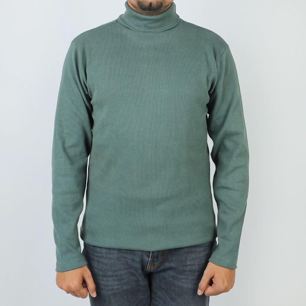 Men's High Neck - Steel Green, Men's Sweater & Sweat Shirts, Chase Value, Chase Value