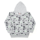 Girls Full Sleeves Hoodie T-Shirt - Grey, Girls Hoodies & Sweat Shirts, Chase Value, Chase Value