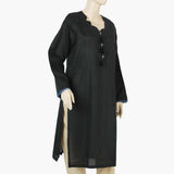 Women's Stitched Kurti - Black, Women Ready Kurtis, Chase Value, Chase Value