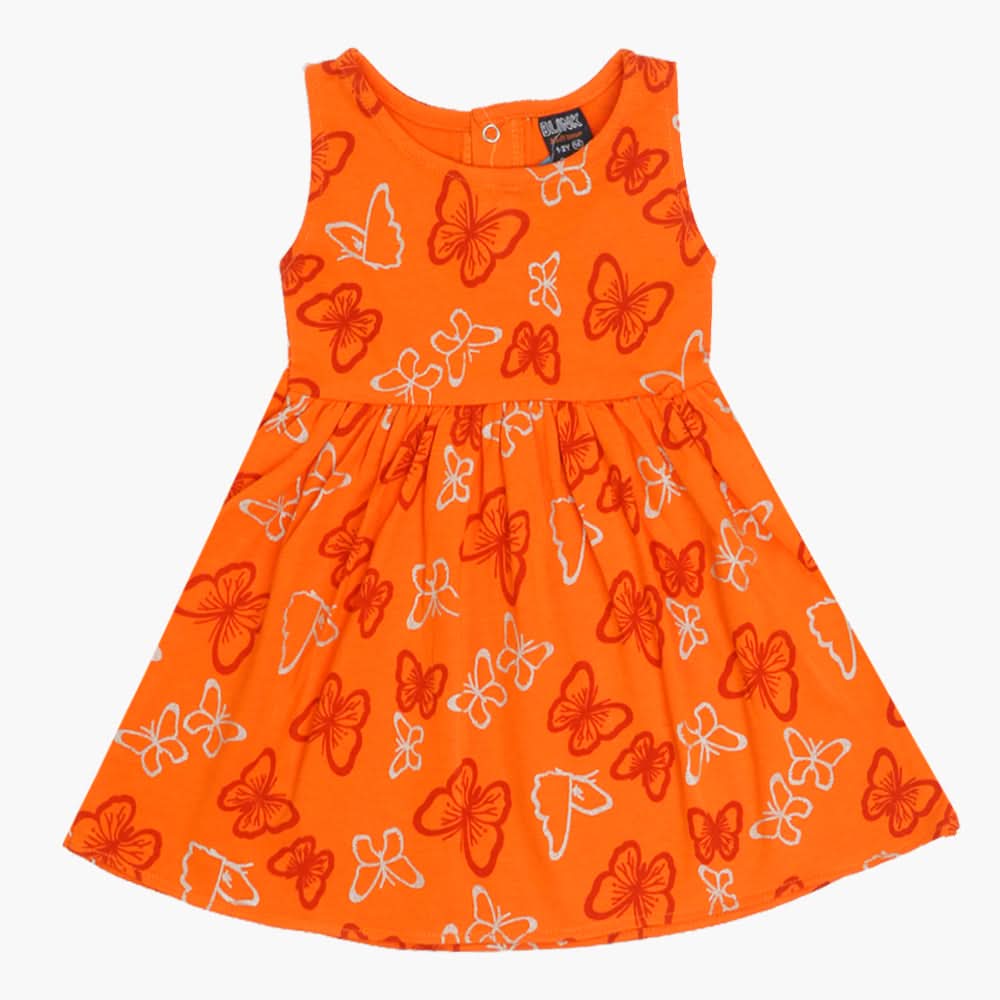 Girls Frock - Orange, Girls Frocks, Chase Value, Chase Value