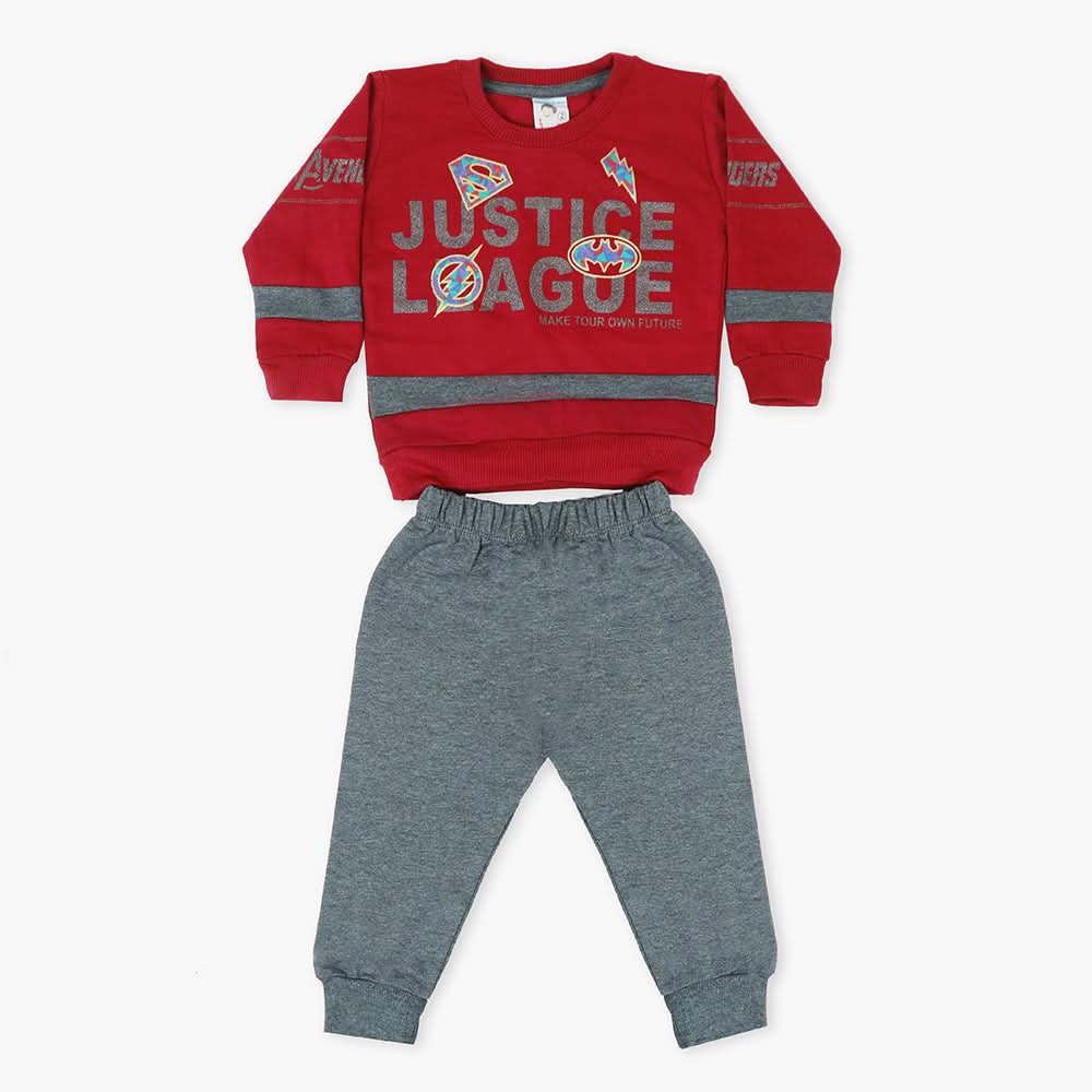 Newborn Boys 2Pcs Suit - Maroon, Newborn Boys Sets & Suits, Chase Value, Chase Value