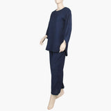 Women's Western 2 Pcs Suit - Navy Blue, Women Night Suit, Chase Value, Chase Value