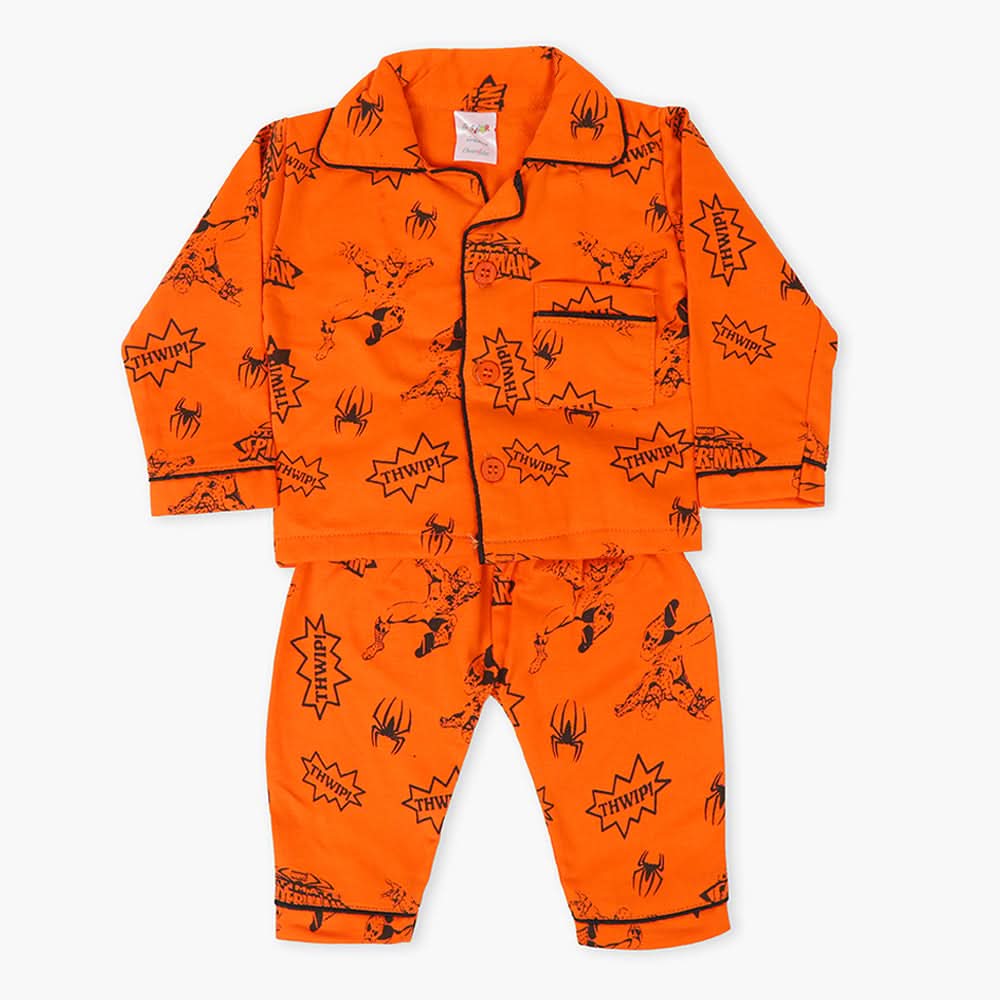 Newborn Boys Night Suit - Rust, Newborn Boys Sets & Suits, Chase Value, Chase Value