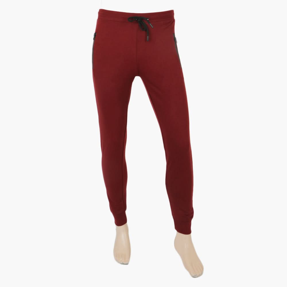 Men's Terry Trouser - Maroon, Men's Nightwear, Chase Value, Chase Value