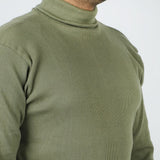 Men's High Neck - Olive Green, Men's Sweater & Sweat Shirts, Chase Value, Chase Value