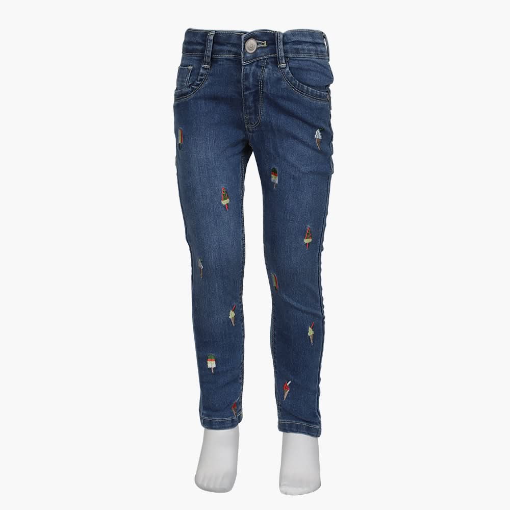 Girls Pants Denim - Blue, Girls Pants & Capri, Chase Value, Chase Value