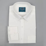 Men's Plain Formal Shirt - White, Men's Shirts, Chase Value, Chase Value
