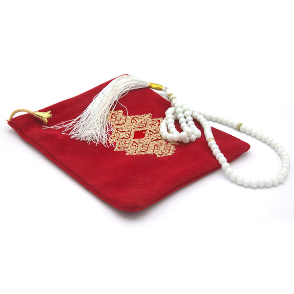 Tasbeeh With Pouch - Red, Home Accessories, Chase Value, Chase Value