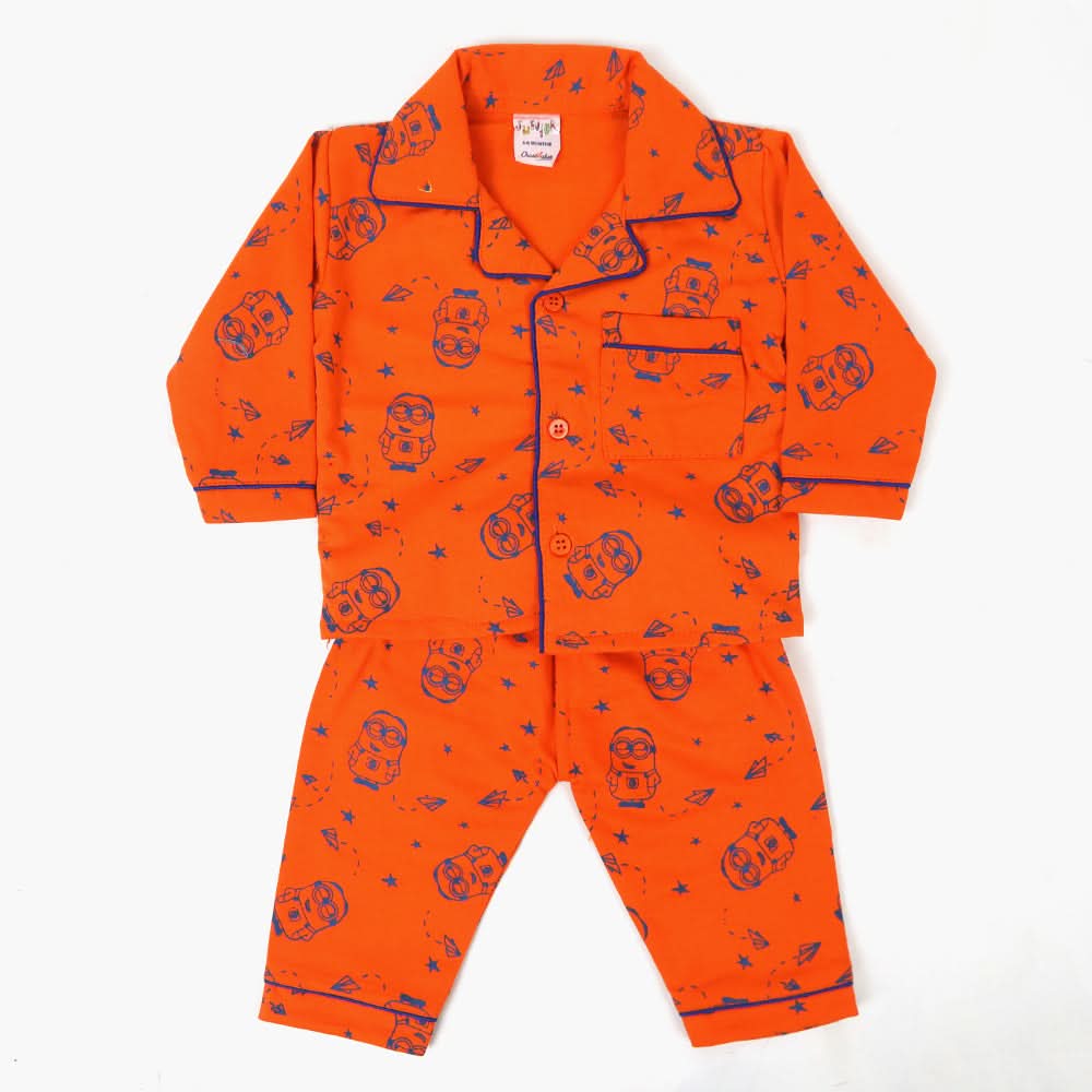 Newborn Boys Night Suit - Rust, Newborn Boys Sets & Suits, Chase Value, Chase Value