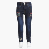 Girls Pants Denim - Navy Blue, Girls Pants & Capri, Chase Value, Chase Value