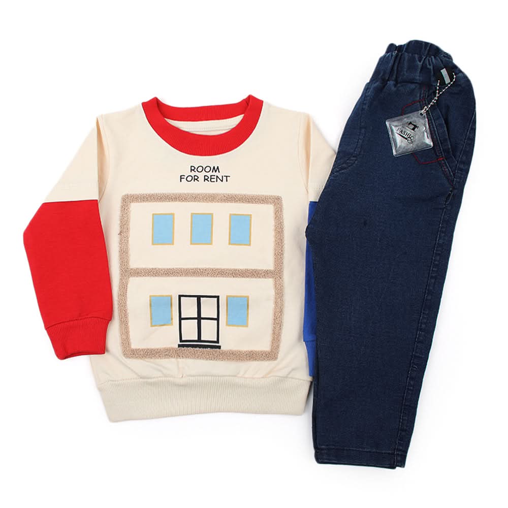 Newborn Boys Full Sleeves Suit - Blue, Newborn Boys Sets & Suits, Chase Value, Chase Value