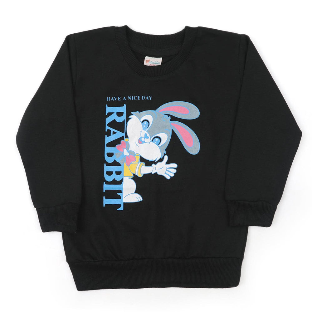 Girls Full Sleeves Sweat Shirt - Black, Girls Hoodies & Sweat Shirts, Chase Value, Chase Value