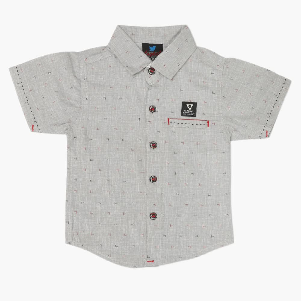 Boys Half Sleeves Casual Shirt - Grey, Boys Shirts, Chase Value, Chase Value