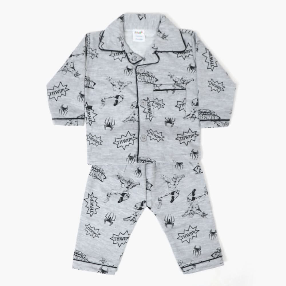 Newborn Boys Night Suit - Grey, Newborn Boys Sets & Suits, Chase Value, Chase Value
