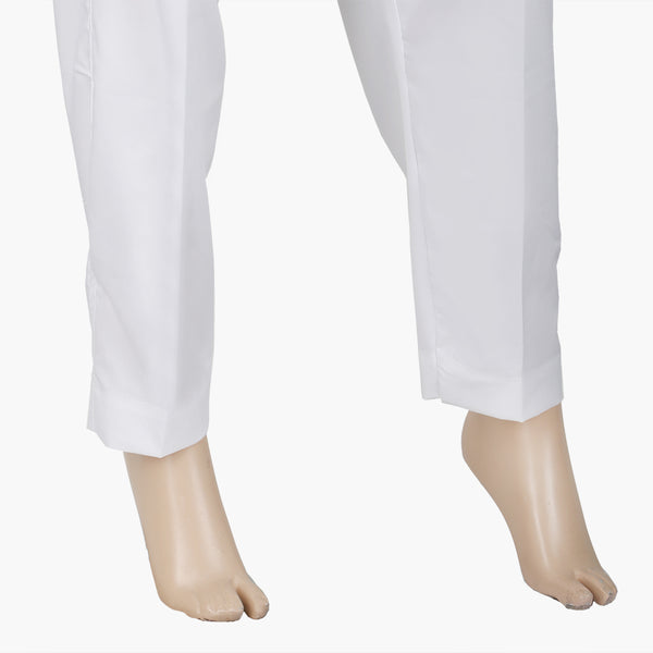 Women's Stretchable Trouser - White, Women Pajamas, Chase Value, Chase Value