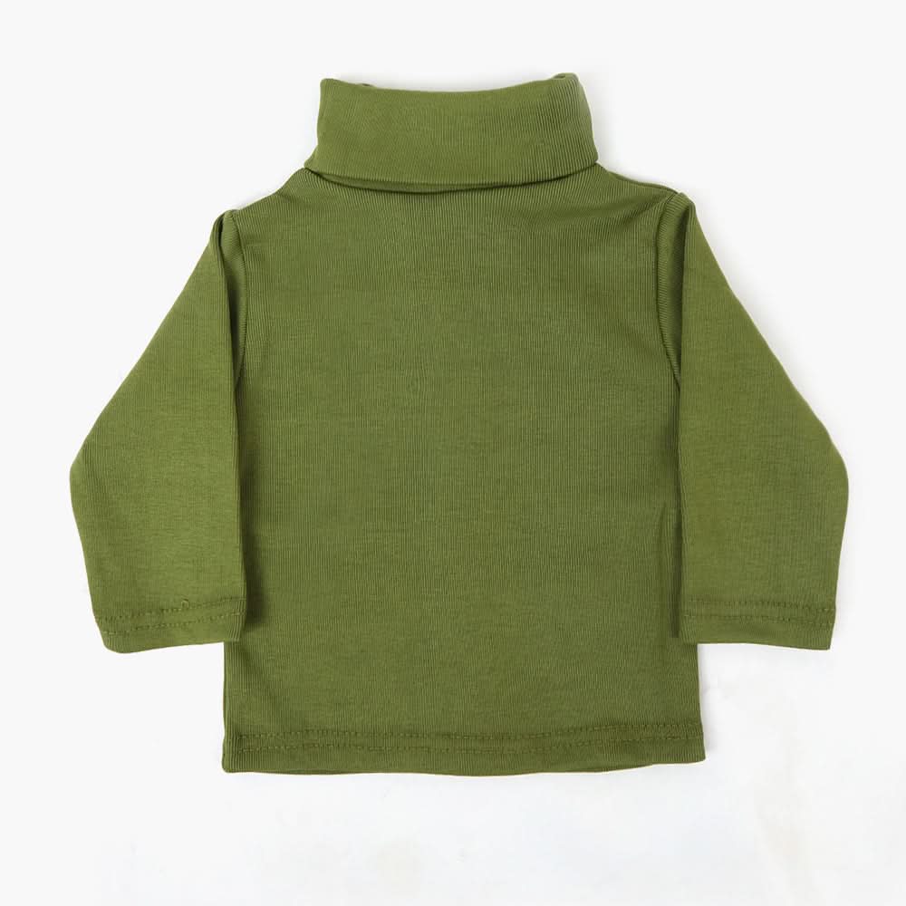 Newborn HighNeck - Olive Green, Newborn Boys Winterwear, Chase Value, Chase Value