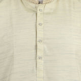 Men's Embroidered Stitched Kurta Shalwar Suit - Beige, Men's Shalwar Kameez, Chase Value, Chase Value