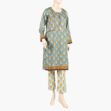 Women's Printed Co-Ord Set - Grey, Women Shalwar Suits, Chase Value, Chase Value