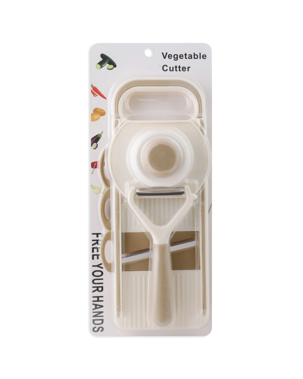 Vegetable Cutter - Cream, Knives & Cutting Board, Chase Value, Chase Value