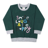 Girls Full Sleeves Sweat Shirt - Green, Girls Hoodies & Sweat Shirts, Chase Value, Chase Value
