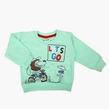 Newborn Boys Full Sleeves T-Shirt - Sea Green, Newborn Boys Winterwear, Chase Value, Chase Value