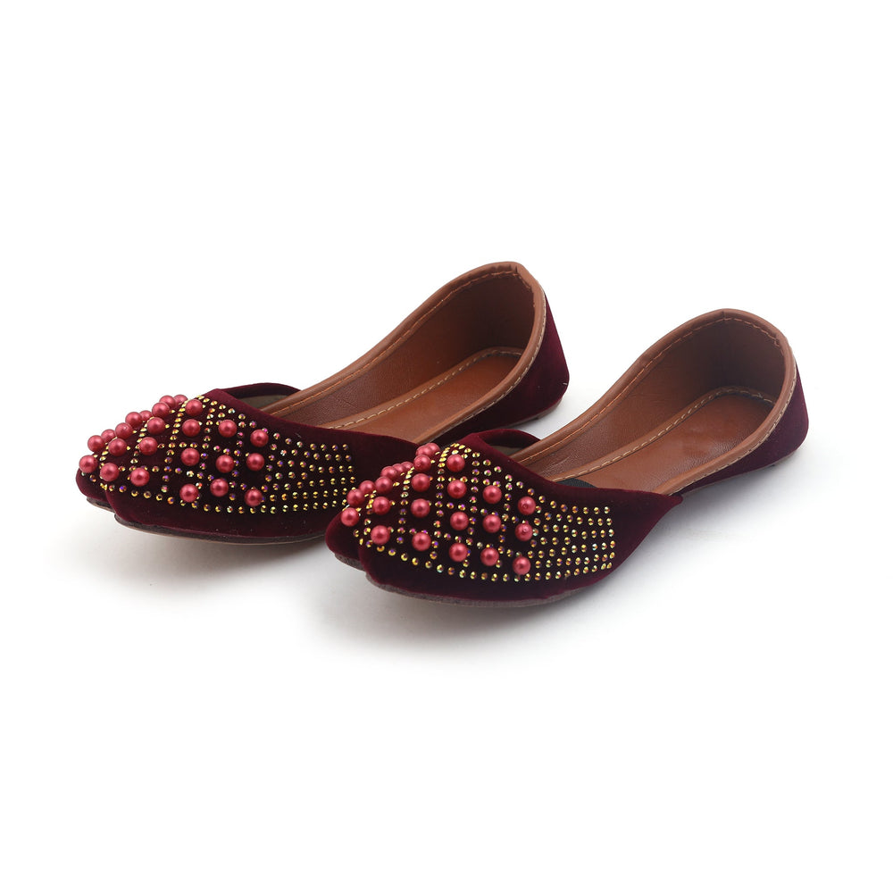 Valuable Girls Khussa - Maroon, Girls Khussa, Chase Value, Chase Value