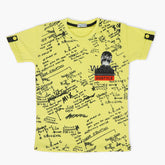 Boys Half Sleeves T-Shirt - Yellow, Boys T-Shirts, Chase Value, Chase Value