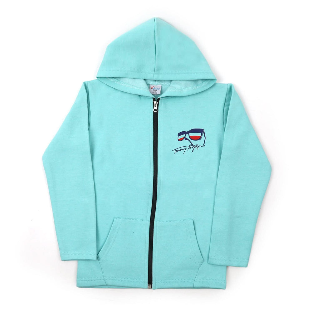 Boys Full Sleeves Hoodie - Cyan, Boys Hoodies & Sweat Shirts, Chase Value, Chase Value