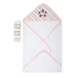 Valuable Bath Towel & 6 pc Roll Face towel - Pink, Wrapping Sheets, Chase Value, Chase Value