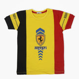 Boys Half Sleeves T-Shirt - Yellow, Boys T-Shirts, Chase Value, Chase Value