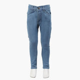 Girls Basic Denim Pant - Blue, Girls Pants & Capri, Chase Value, Chase Value
