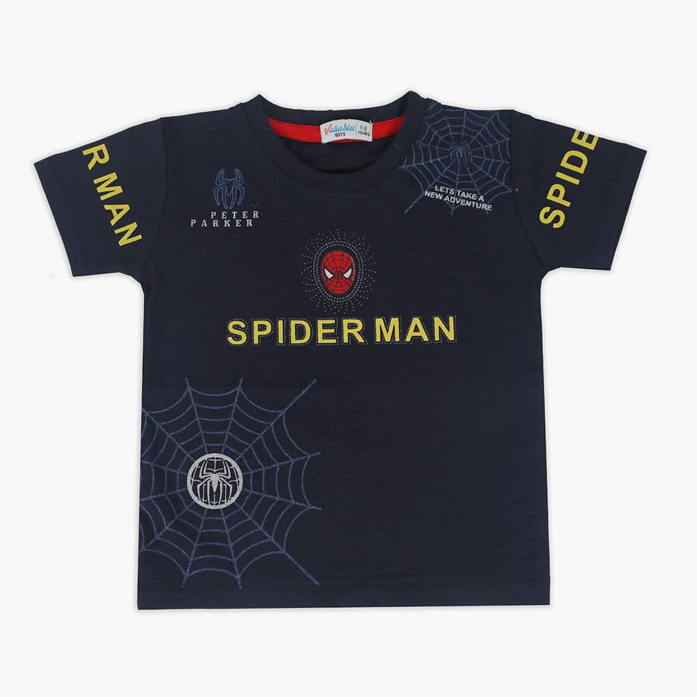 Boys Half Sleeves T-Shirt - Navy Blue, Boys T-Shirts, Chase Value, Chase Value