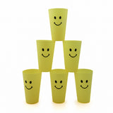Plastic Emoji Glass Pack Of 6, Jug & Glasses, Chase Value, Chase Value